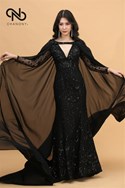 Đầm Dạ Hội Kim Sa Kèm Voan Choàng 