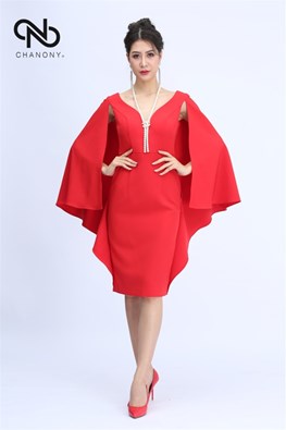 Váy Đỏ Tay Dơi 