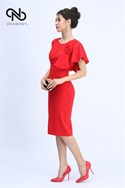 Váy Đỏ 1 Tay Hến Đính Hoa 