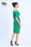 Váy Xanh Cổ Thuyền 