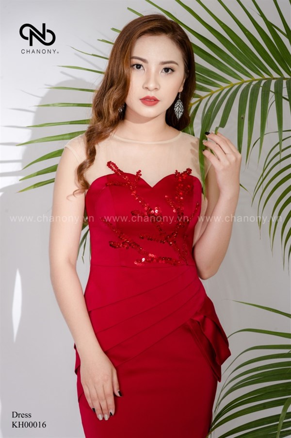 Đầm Lụa Cup Ngực Đính