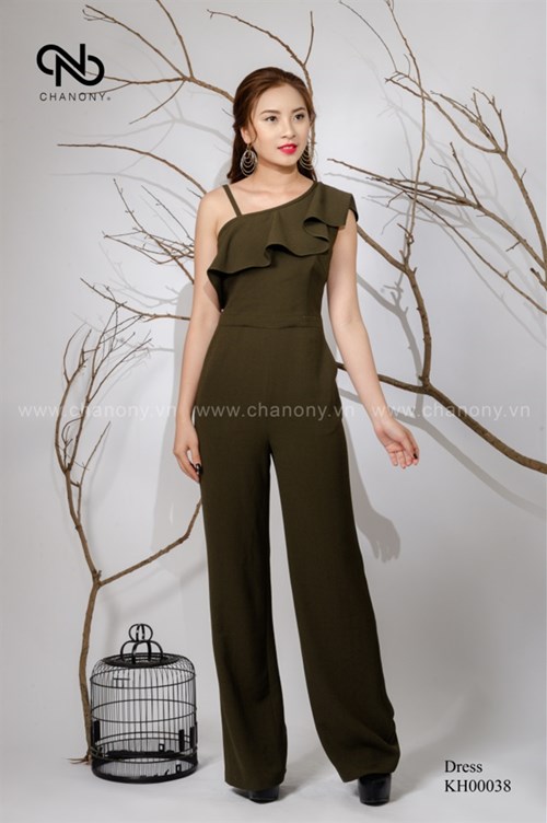 Jumsuit lệch vai