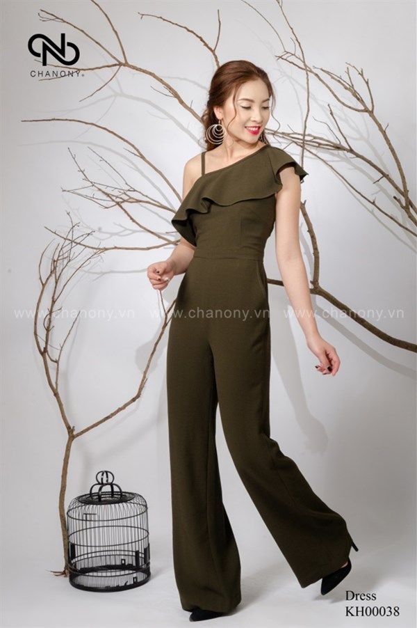 Jumsuit lệch vai